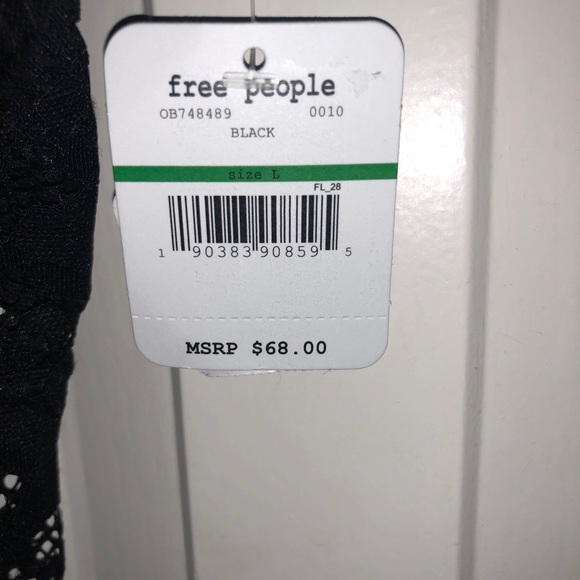 NWT FREE PEOPLE ”Gazey Eyes” Lace Thong Bodysuit - Picture 6 of 9